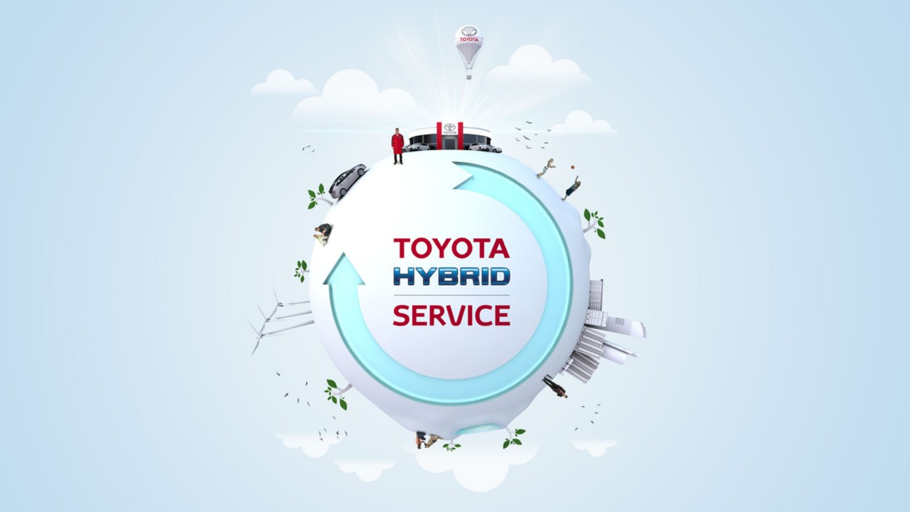 Toyota Hybrid Service Logo